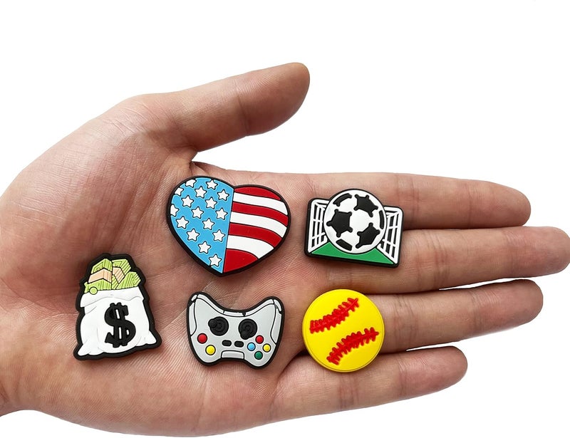 Harnya Lot of 30 50 100pcs Random Different Shoe Charms for Shoe Decoration - Image 3